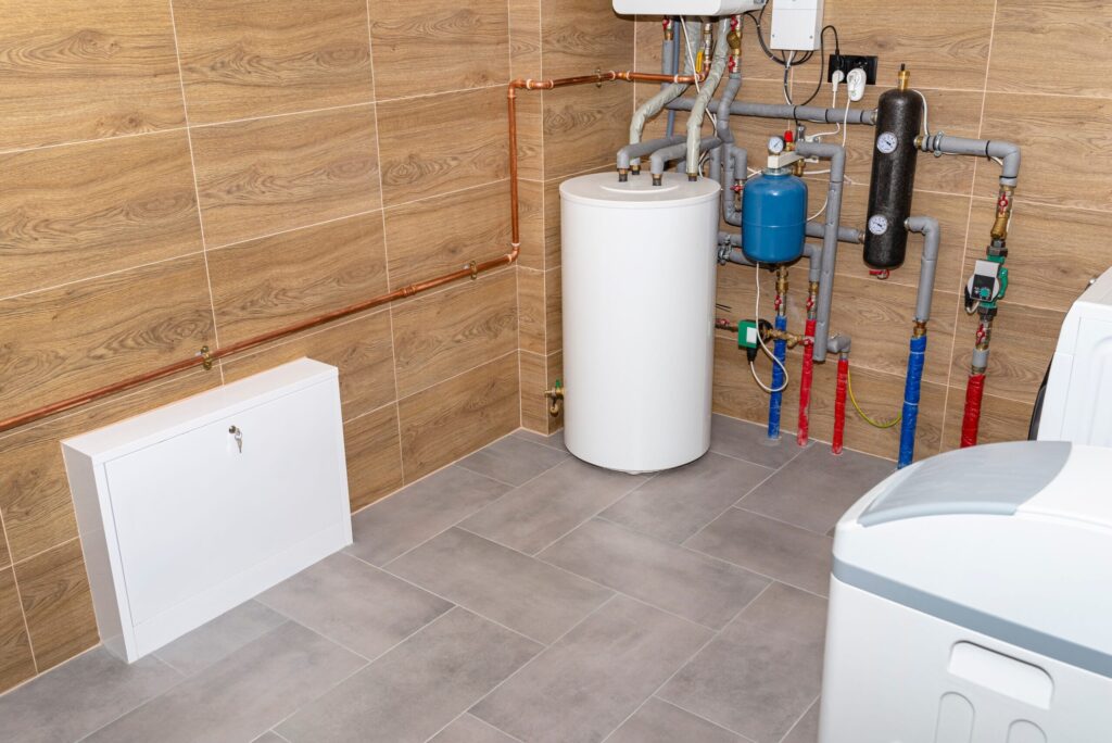 Residential water heater and plumbing system installed in Greenacres